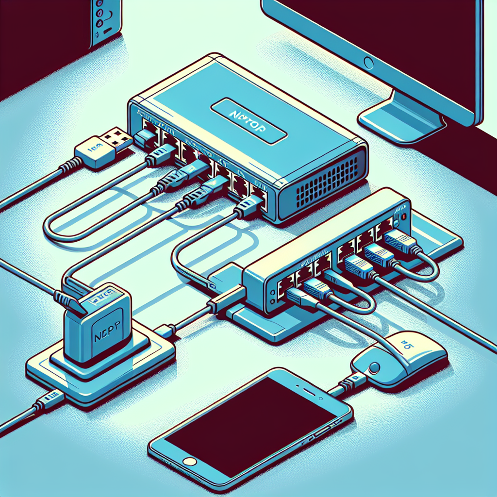 How do you connect a network adapter to a network switch?